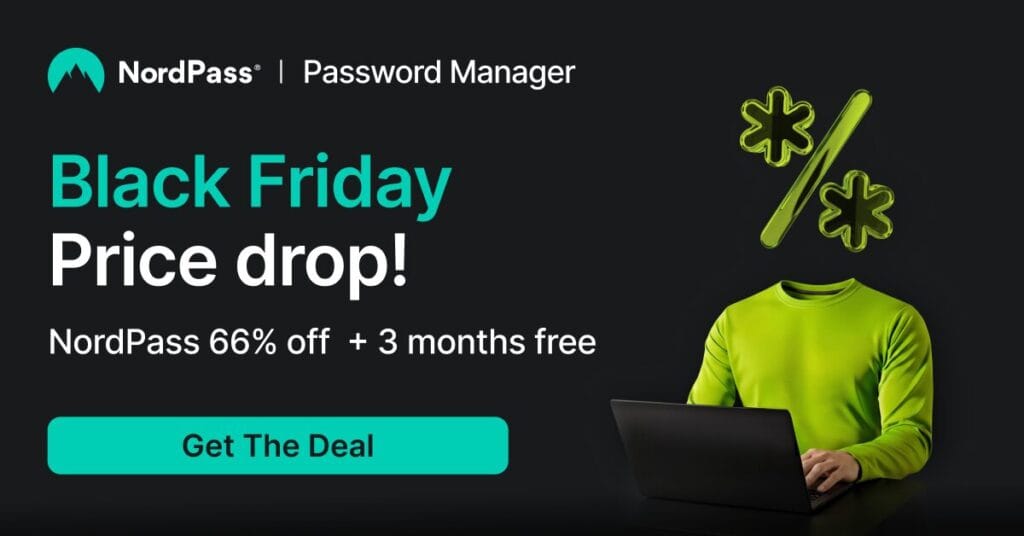 NordPass Black Friday drop