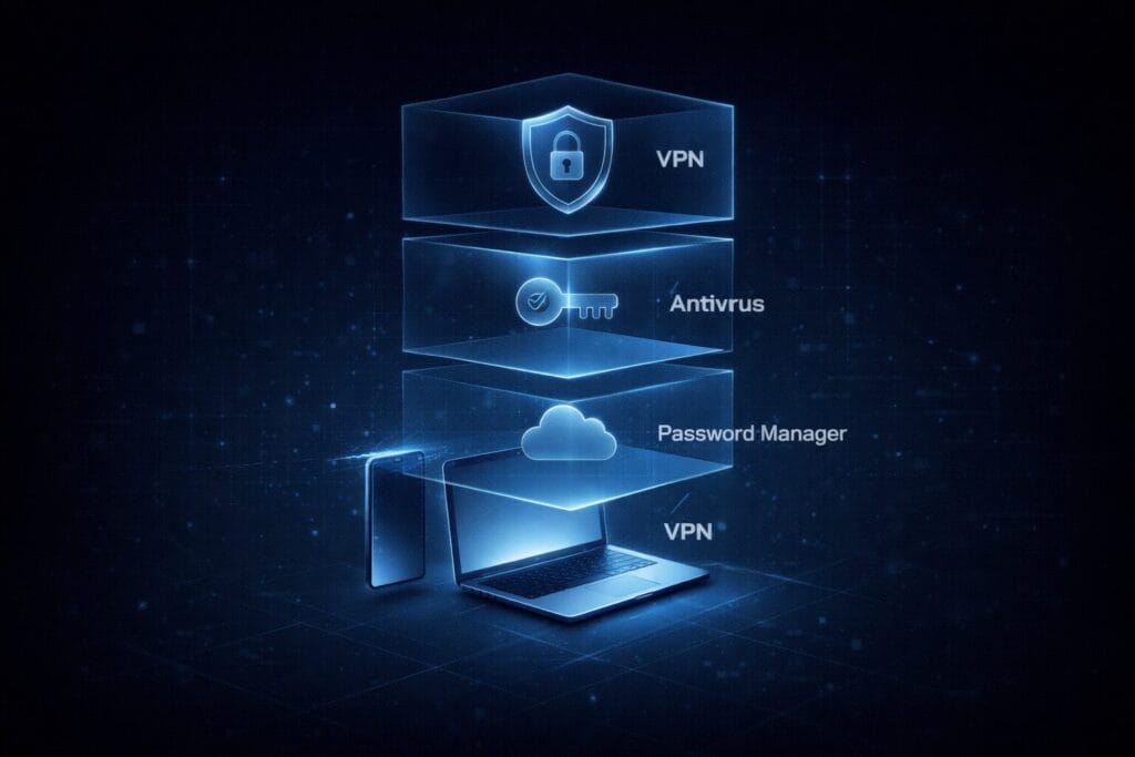 cybersecurity stack 2026 for normal people